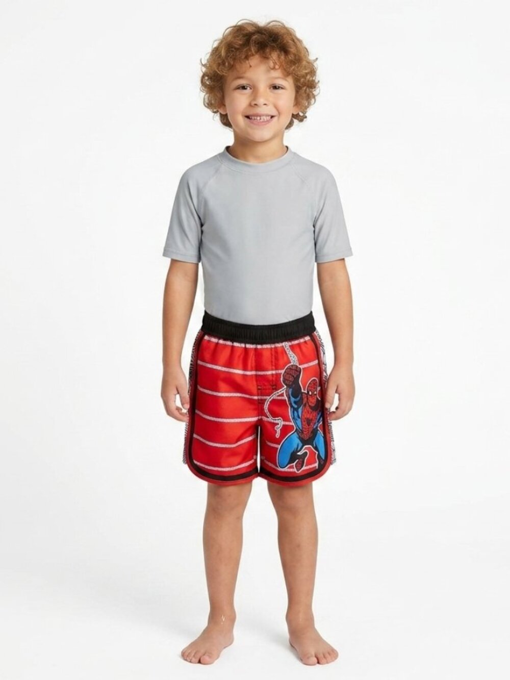 Boy's Boys Baby Toddler Spider-Man Spiderman Red Swim Short Trunks 18 months,2T